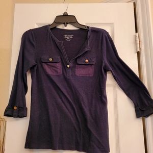 Black Pima cotton tee